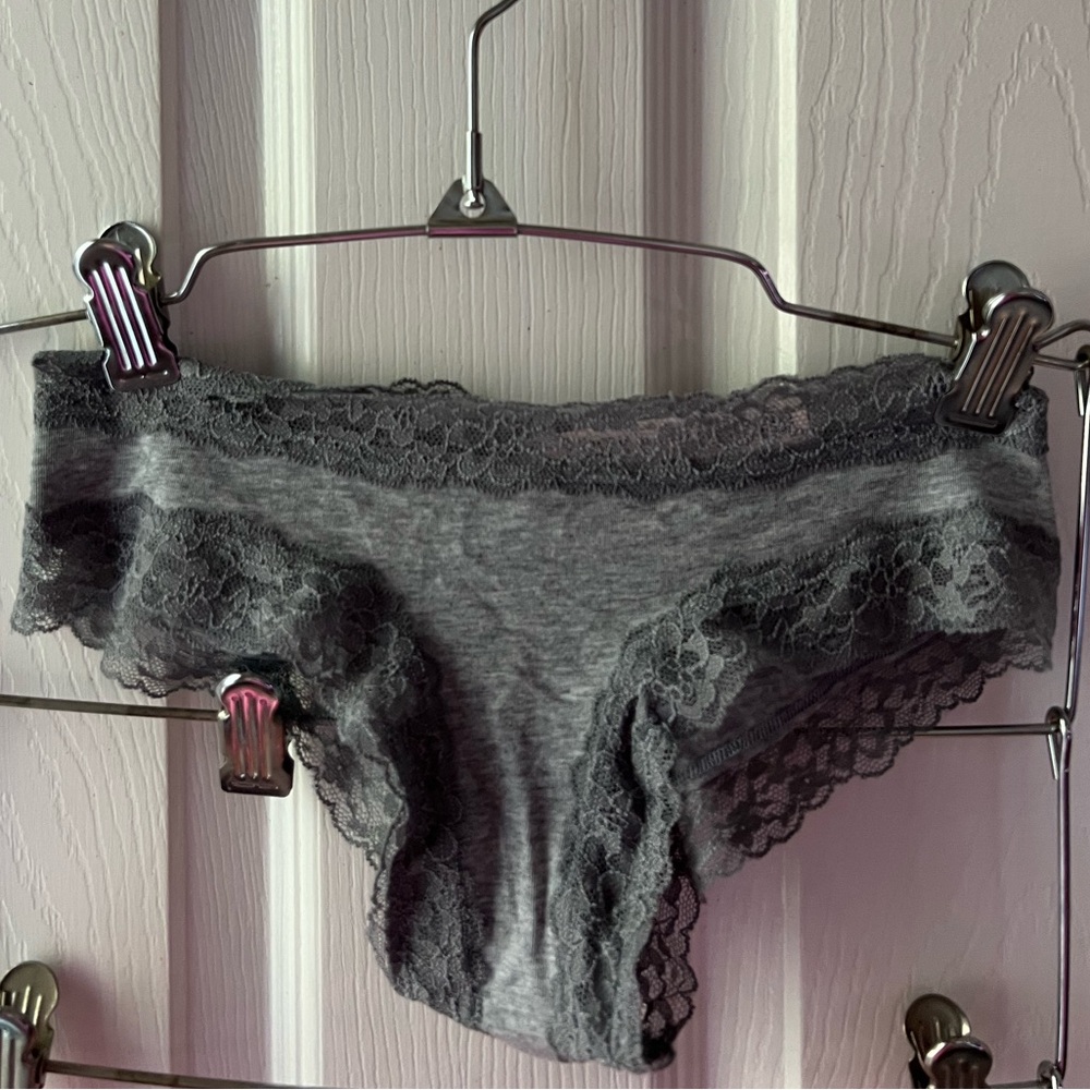 Victoria's Secret Gray Lace Panties